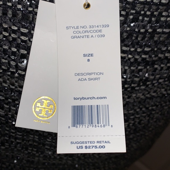 TORY BURCH BRAND NEW WITH TAGS SIZE 8 GORGEOUS SKIRT - Picture 7 of 11